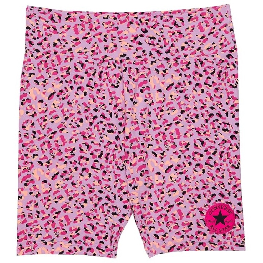 Converse Kids Leopard Print Bike Shorts Beyond Pink size Large 12-13 Years